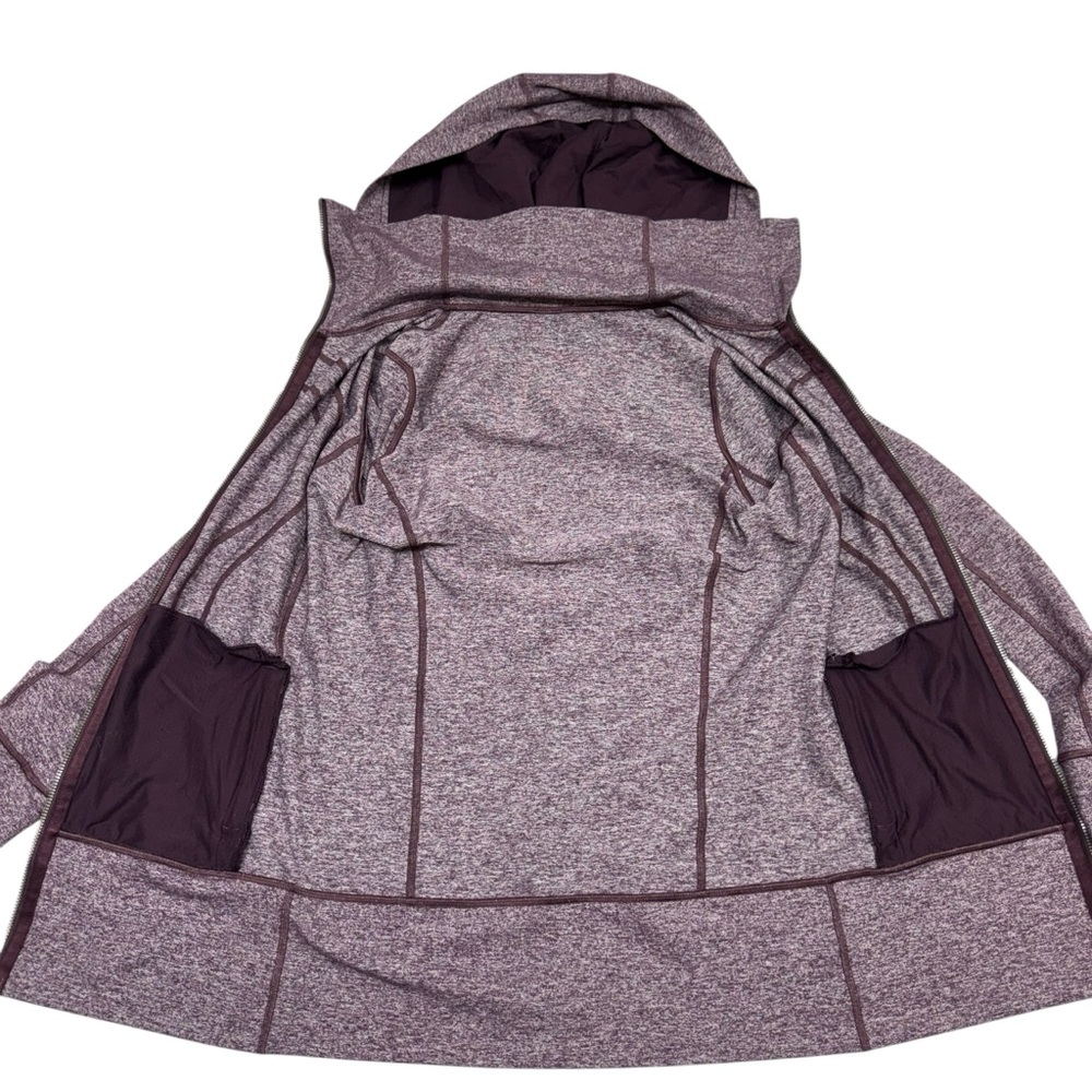 Lululemon Stride Jacket II Luon Hooded Size 4 Heathered Cherry Athleisure Yoga - Picture 6 of 16